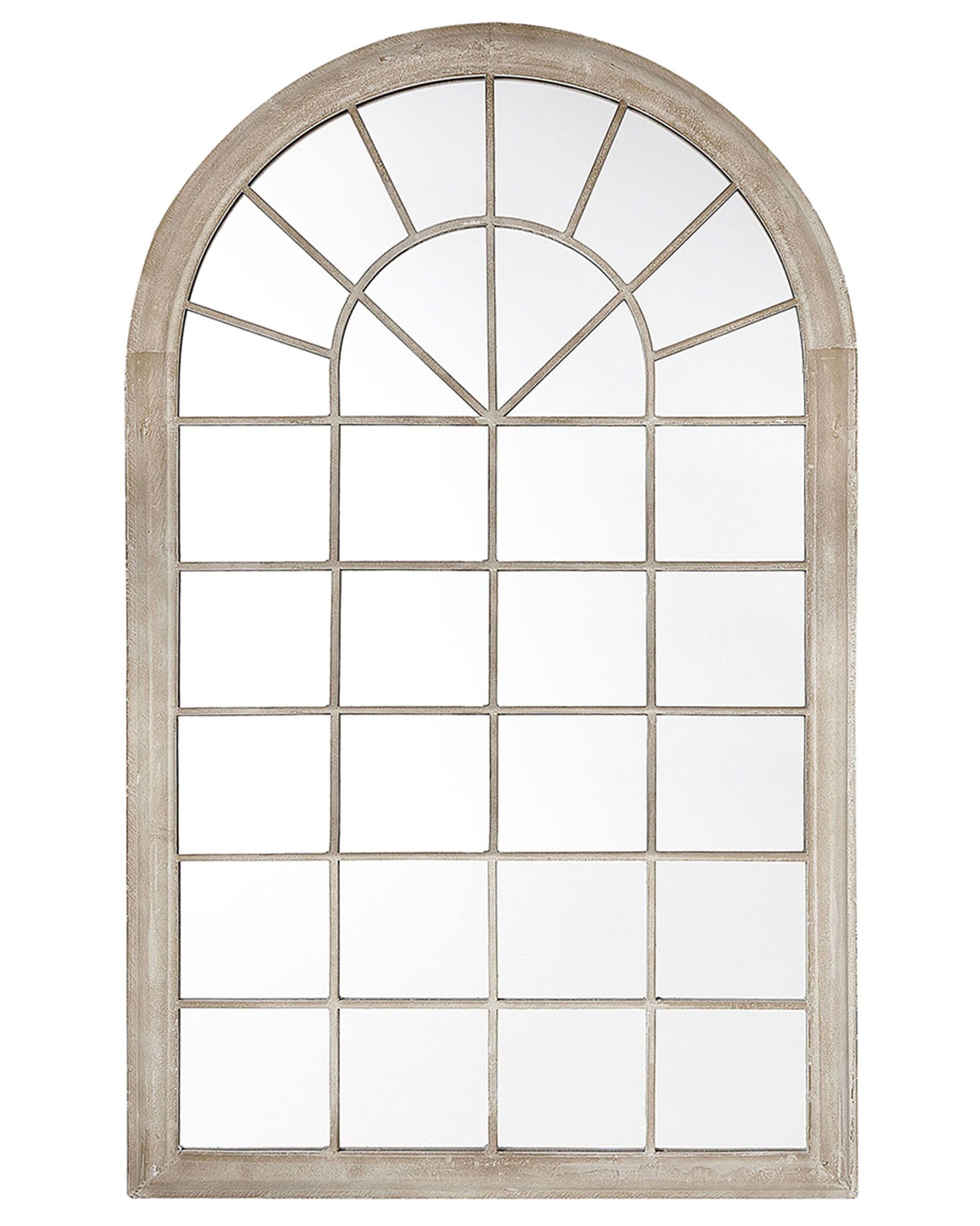 Espejo de pared trevol 77 cm 130 cm metal beige