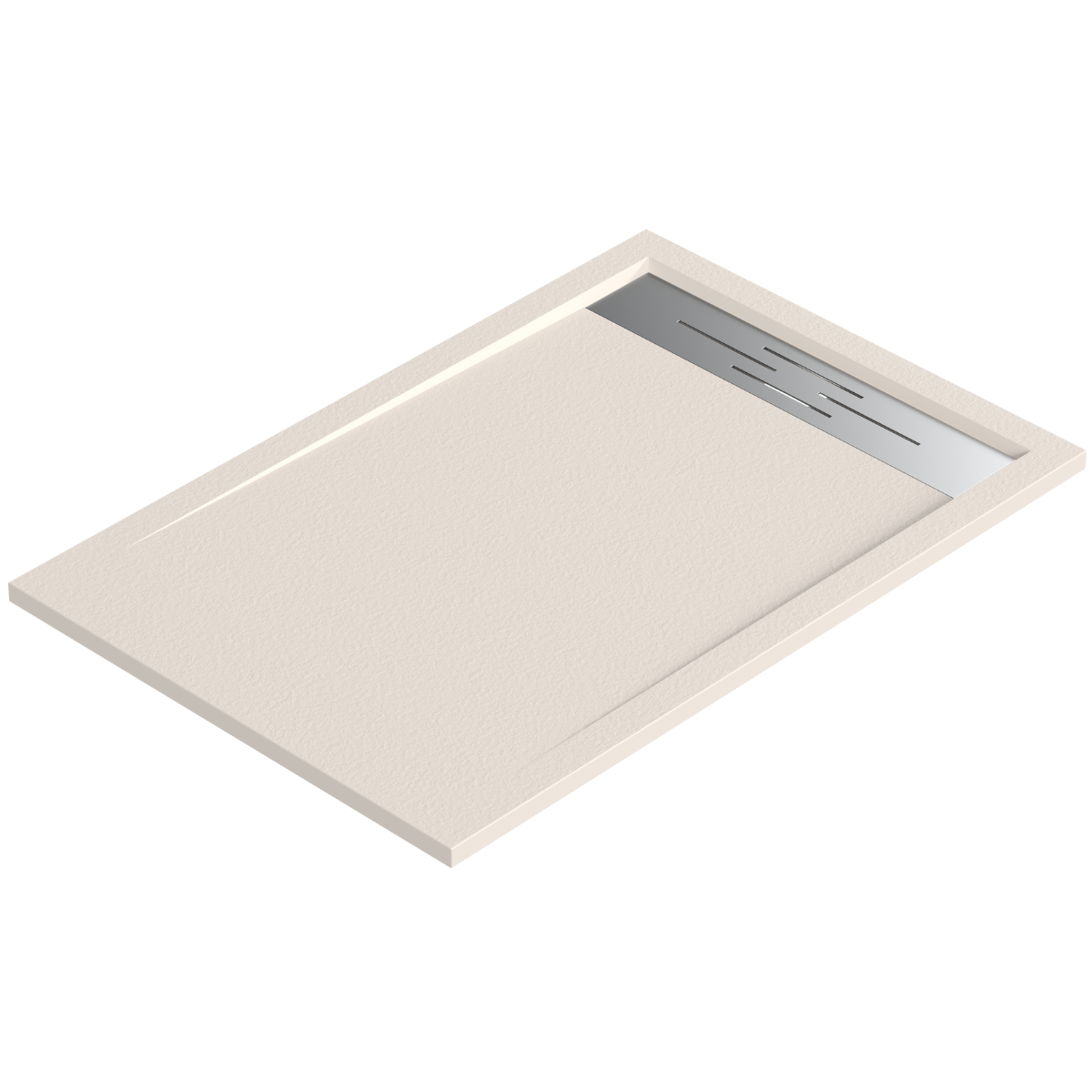 Plato ducha resina valvula y rejilla | beige | 70 x 150cm