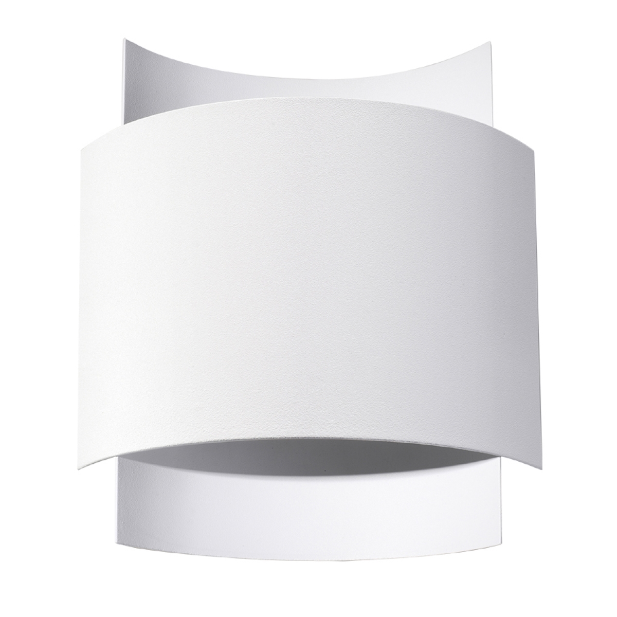 Lámpara de pared impact 1 blanco acero 22x23x11cm