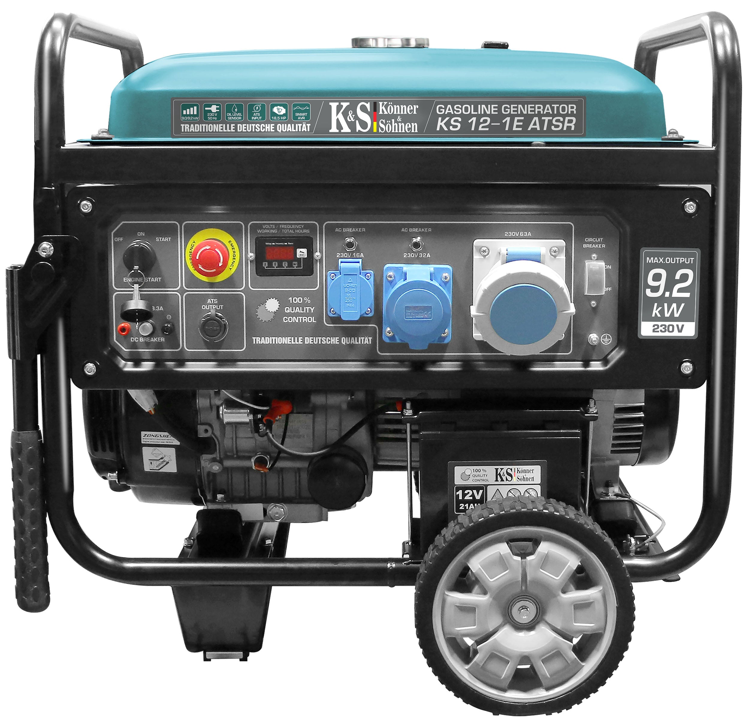 Generador Gasolina Könner & Söhnen KS 12-1E ATSR monofásico 9200W