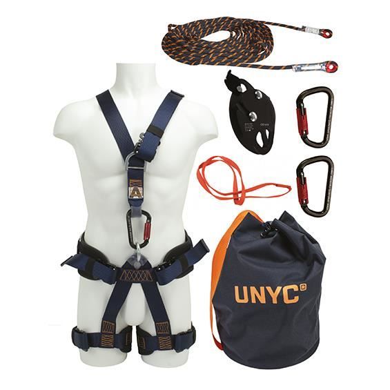 Kit arnés automático master t.1 frenhard 20m cuerda + 2 conectores + anilla