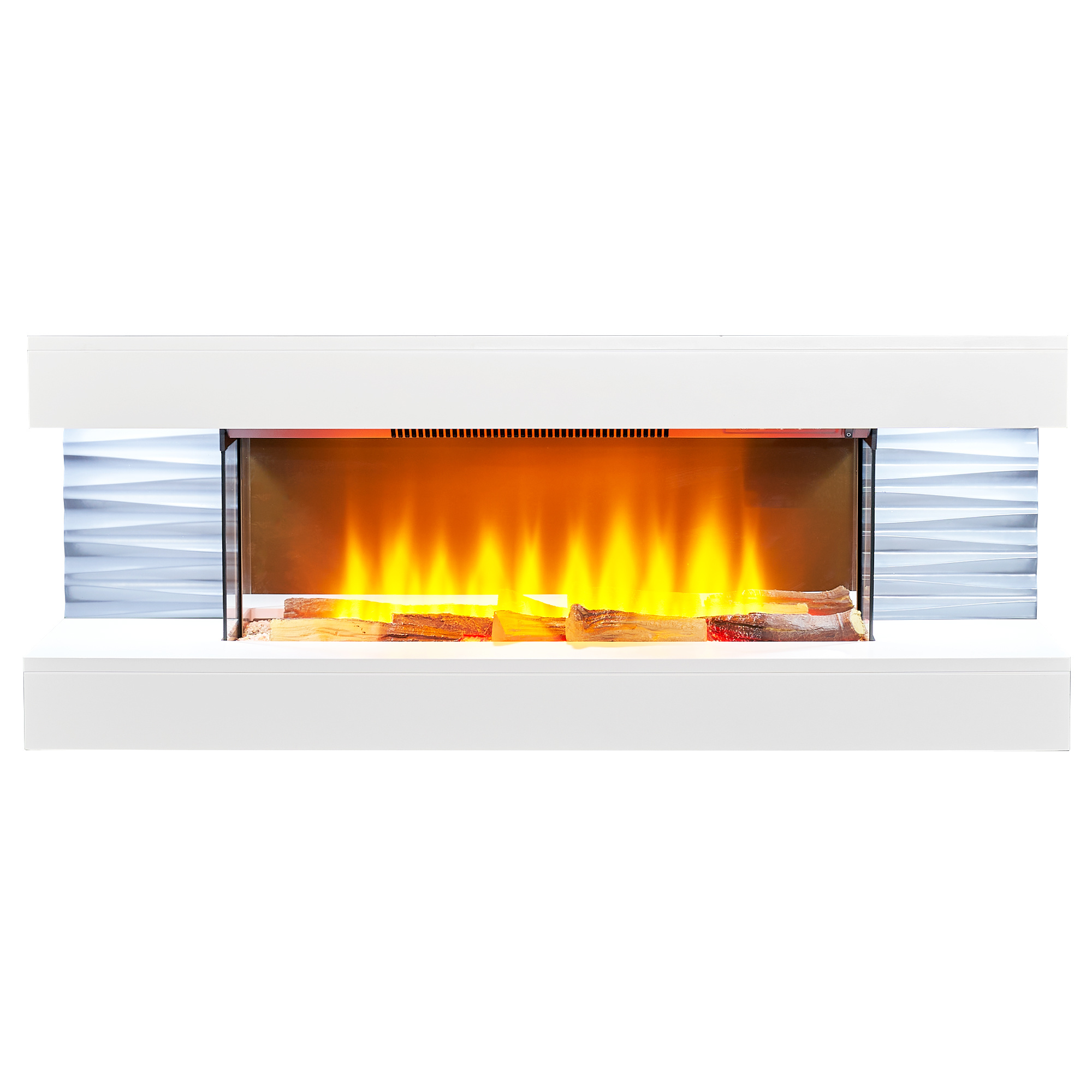 Chimenea eléctrica de pared Sureflame WM-9332 con control remoto en blanco