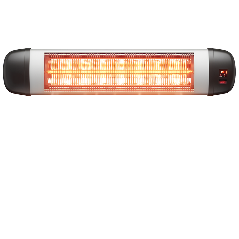 Nettlife calentador de infrarrojos de 2500w negro 95.5x9.5