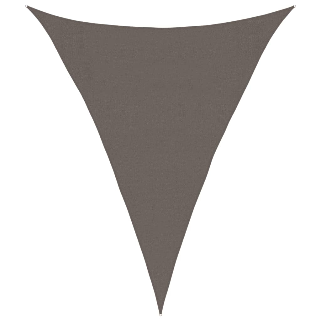 vidaXL toldo de vela gris antracita hdpe 160 g/m² 3x4x4 m