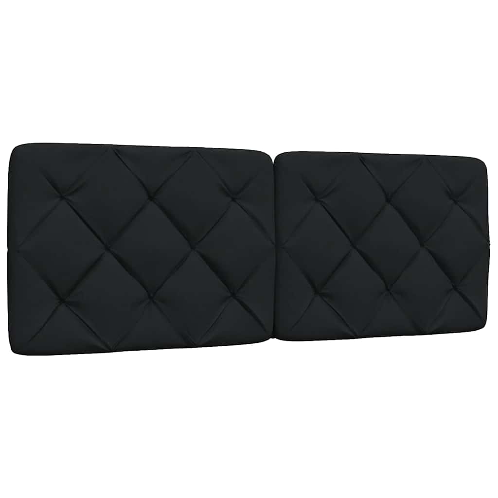 Cabecero de cama acolchado tela negro 140 cm eso3626