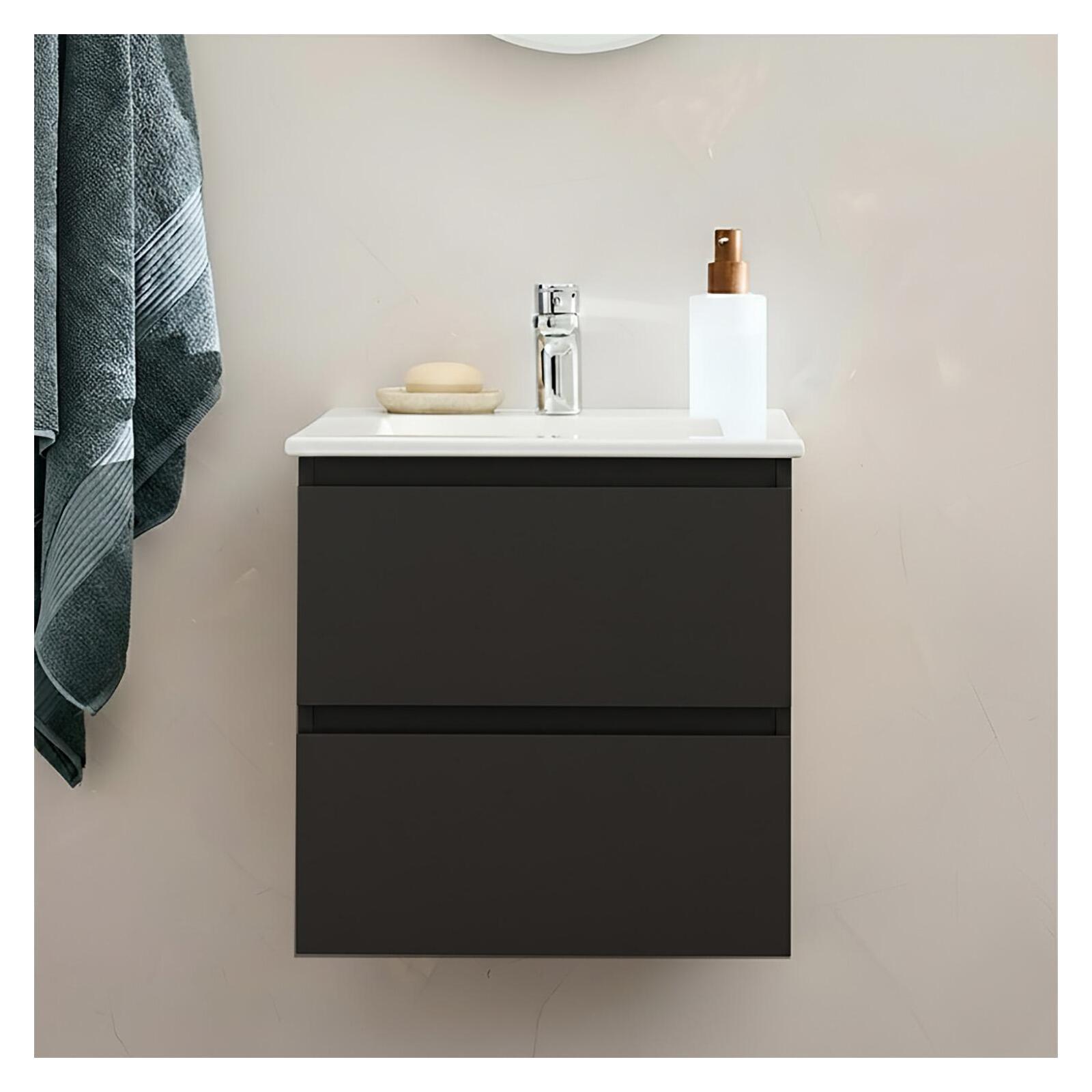 Mueble lavabo 45cm y grifo cromado sorrento