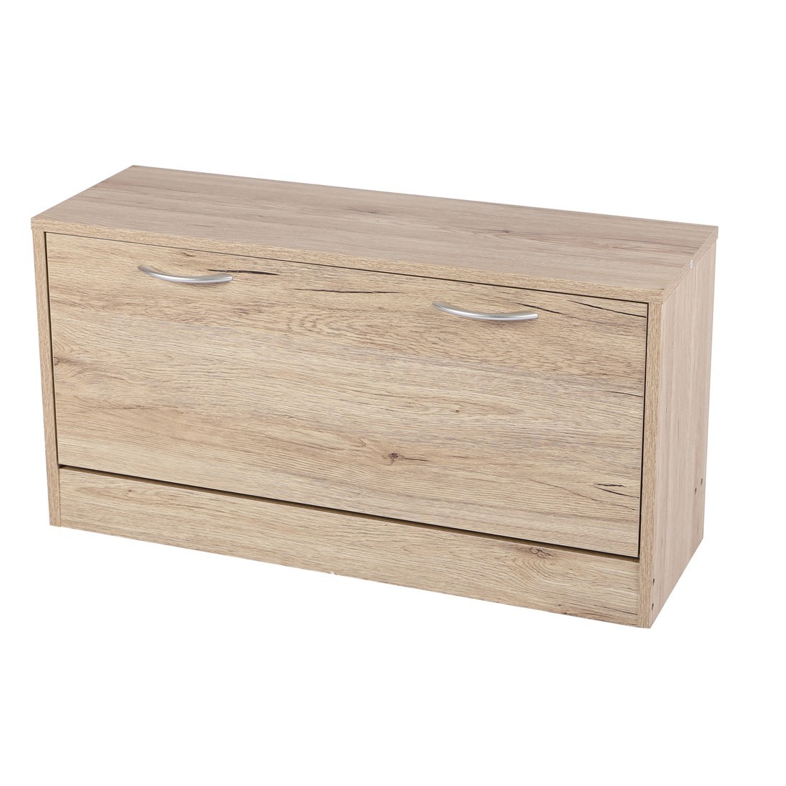 Mueble para zapatos de 1 puerta – 80x27xh42 cm, color roble sonoma – colecc