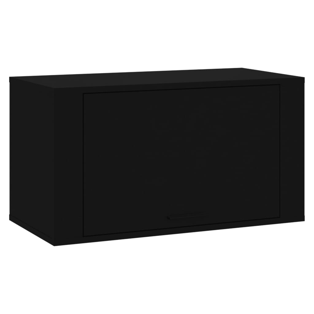 vidaXL zapatero pared madera contrachapada negro 70x35x38 cm