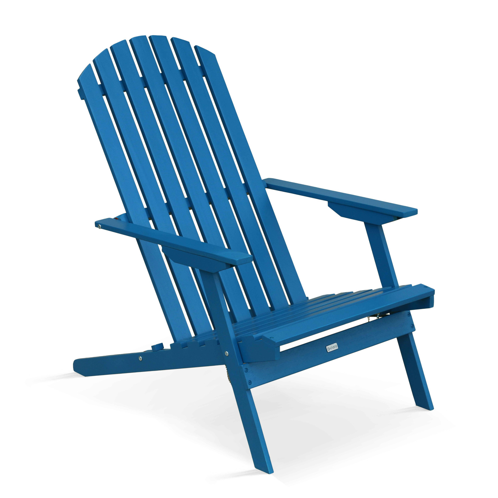 Oviala - sillón reclinable plegable de madera de eucalipto azul pacífico