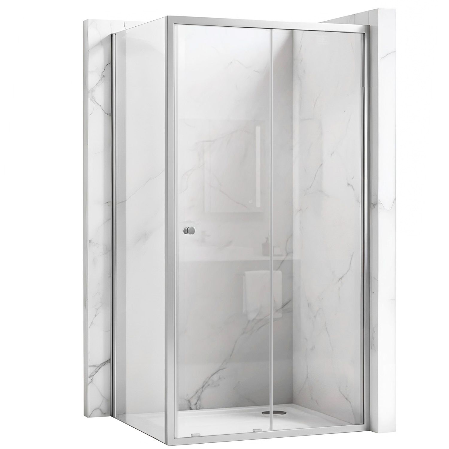 Rea cabina de ducha primo slide 100x70 chrome, 100x70x190 cm