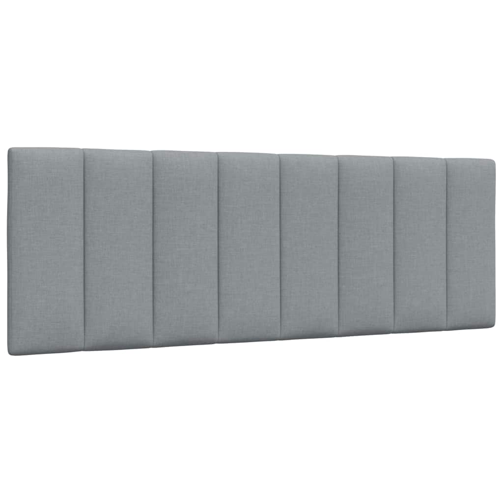 Cabecero de cama acolchado tela gris claro 120 cm eso9185