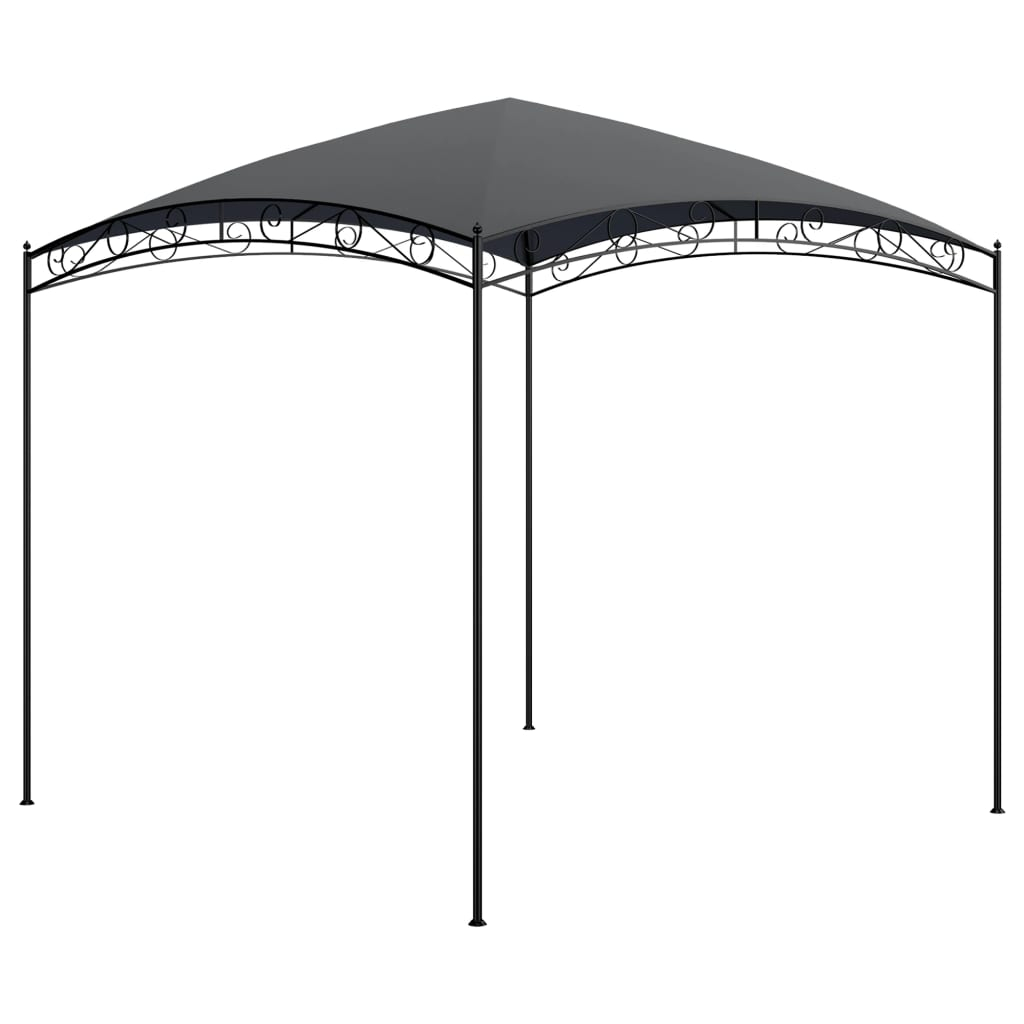 vidaXL cenador gris antracita 3x3x2,65 m 180 g/m²