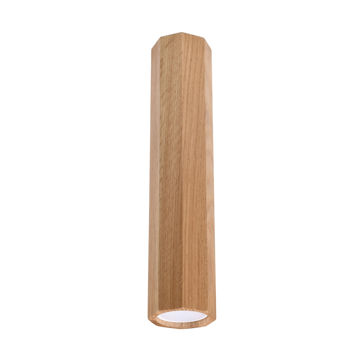 Lámparas de techo zeke 1 roble madera 6x30x6cm