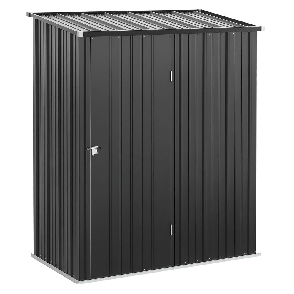 Cobertizo de jardín 161.5x94.5x196 cm acero galvanizado Outsunny