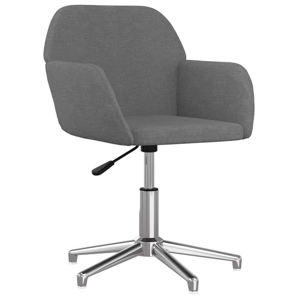 Silla giratoria de oficina/estudio tela gris claro 02_0024112