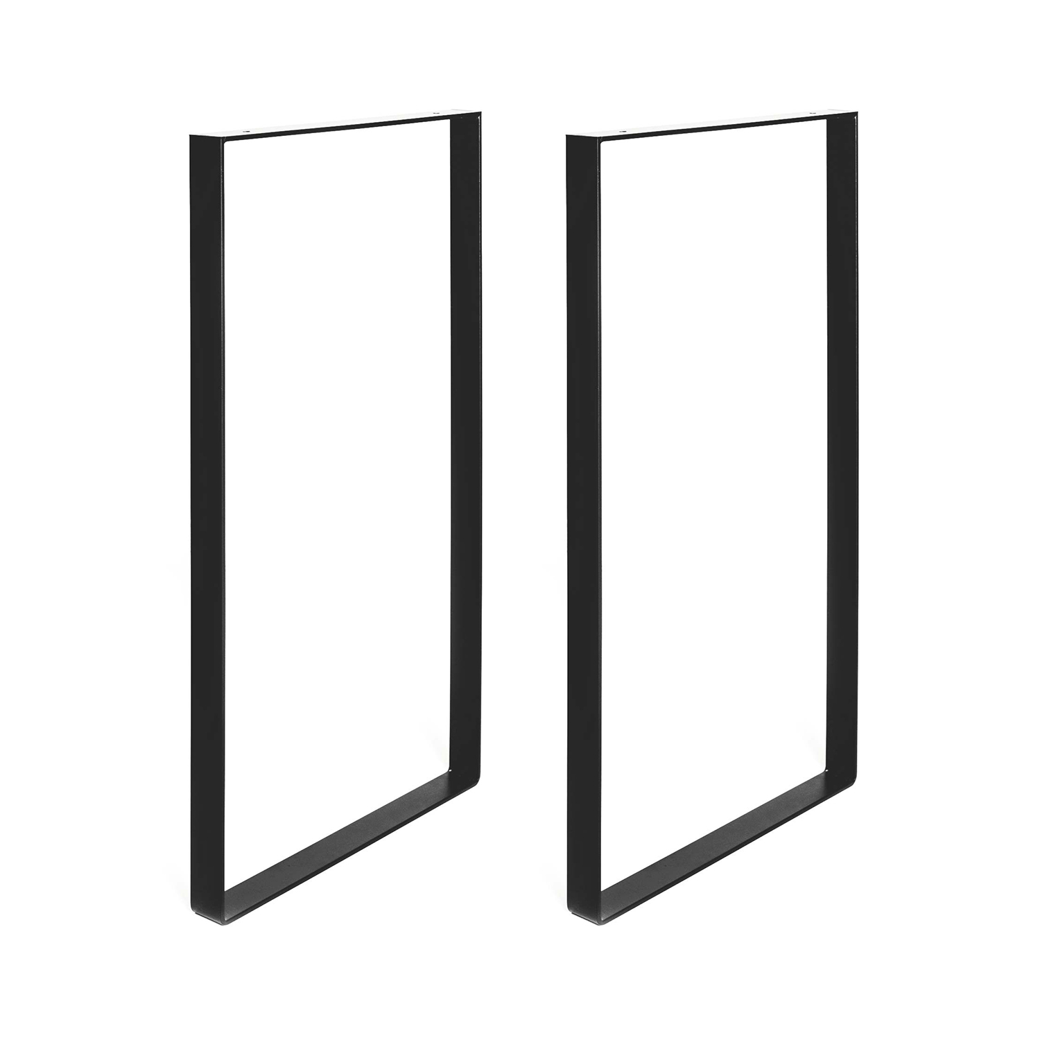 Pata de mesa rei 927 | 385x40x850 mm | negro poro | 2 uds. | acero