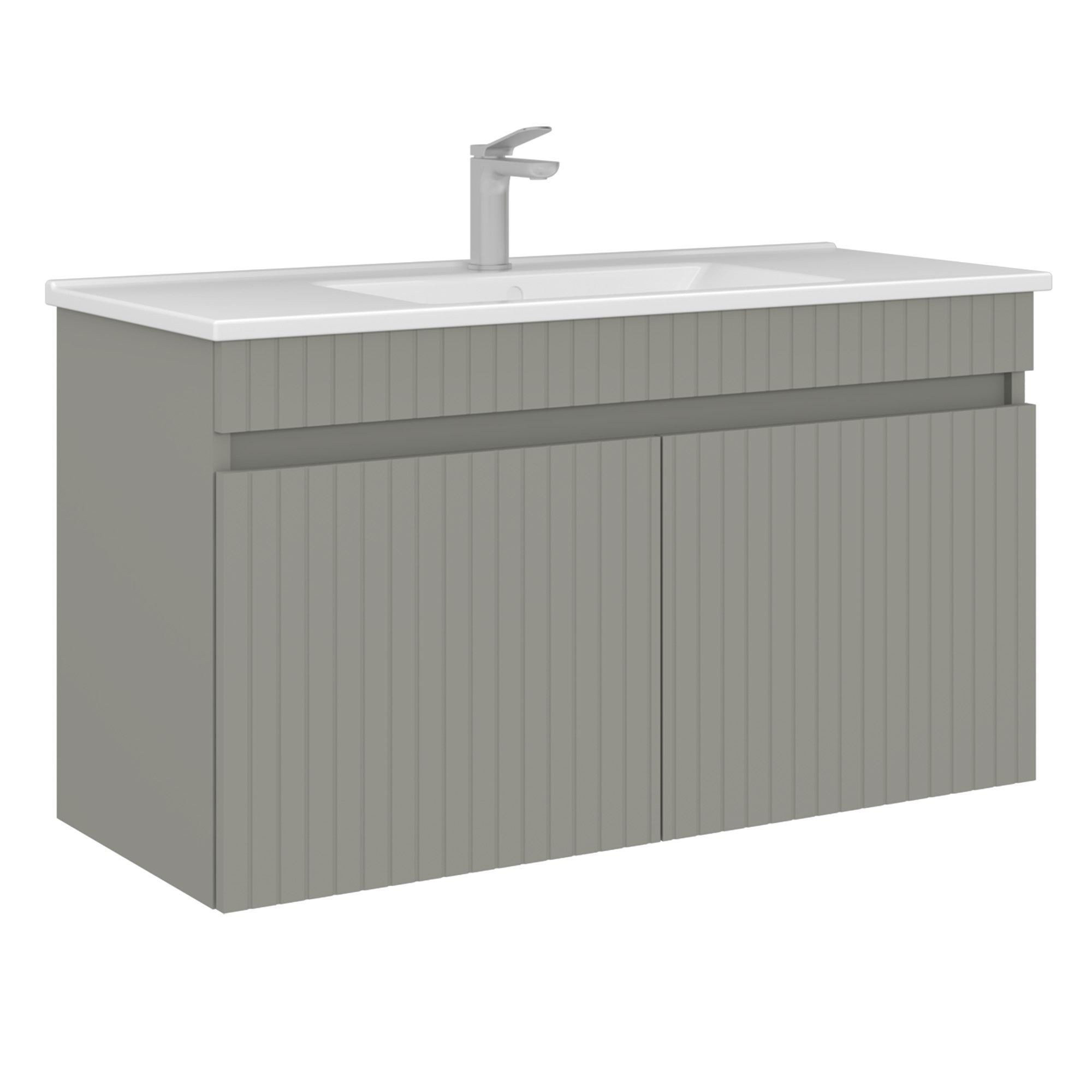 Mueble para lavabo <<tivoli 100>> - 100 x 45 x 57 cm - mate cashmere
