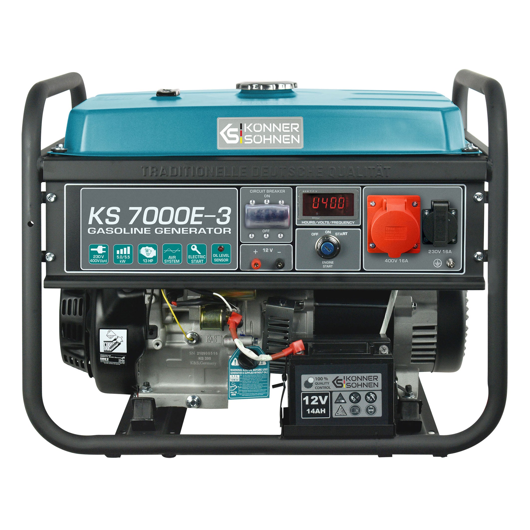Generador gasolina Könner & Söhnen KS 7000E-3 trifásico 5500W