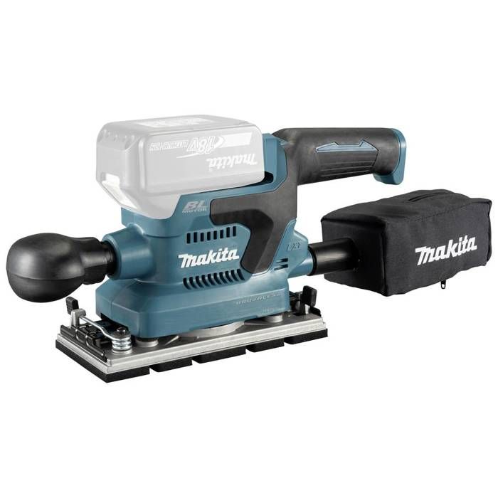 Makita dbo382z lijadora vibrante inalámbrica sin batería, sin cargador 18 v