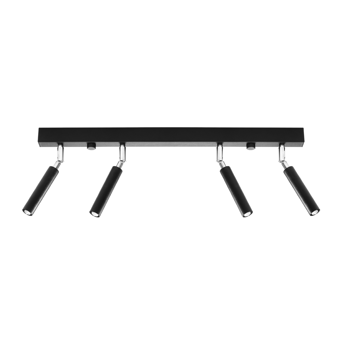 Lámpara de techo eyetech 4 negro aluminio 60x20x3cm