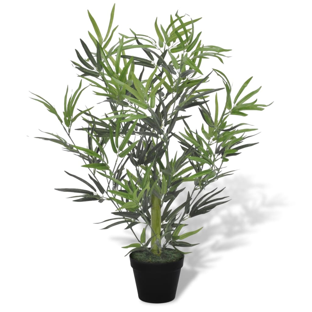 Árbol de bambú artificial con macetero 80 cm es4966