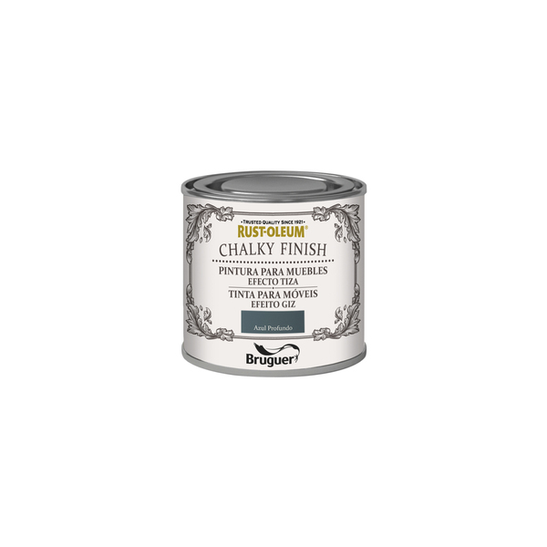 Rust-oleum bruguer chalky finish pintura mueb azul pro 125ml