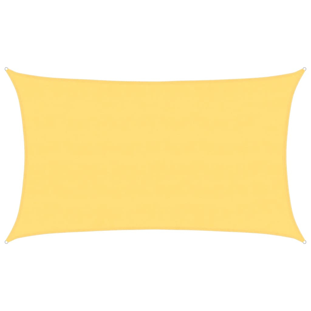 vidaXL toldo de vela beige hdpe 160 g/m² 5x8 m