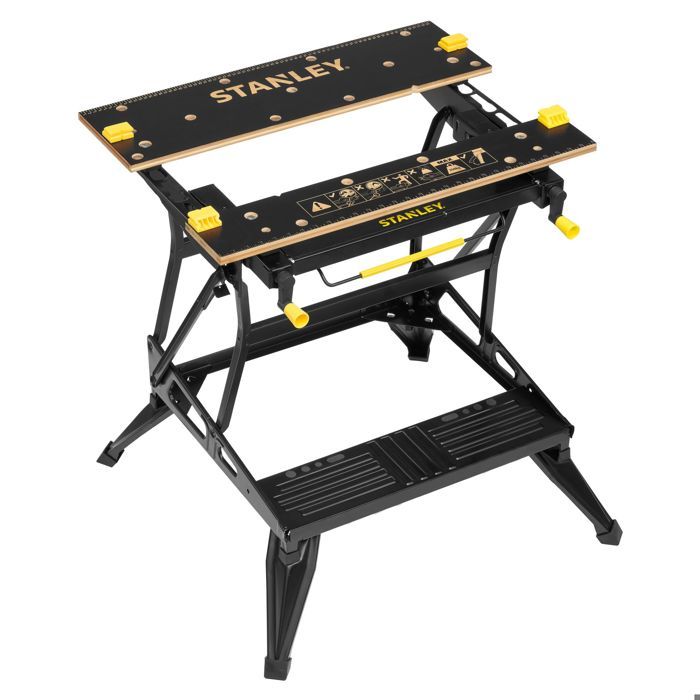 Banco de trabajo plegable de sujeción vertical 2 en 1 - stanley - stst83800