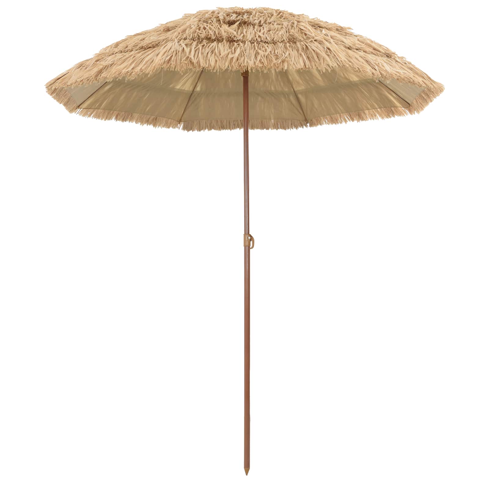 Sombrilla de playa portátil y ajustable estilo tropical para