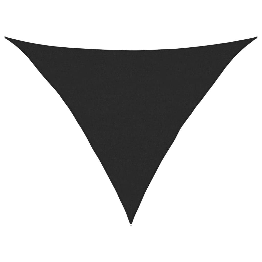 vidaXL toldo de vela negro hdpe 160 g/m² 5x5x6 m