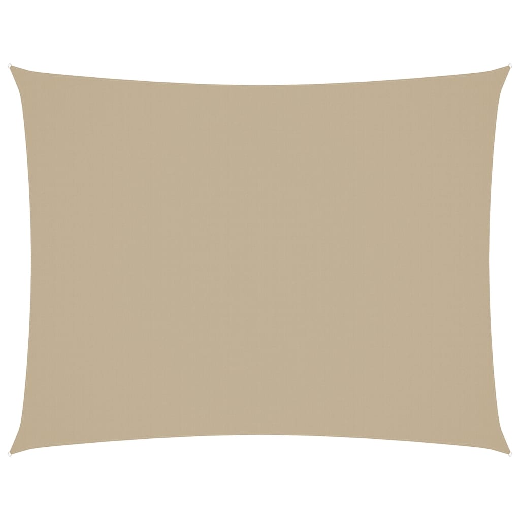 Toldo de vela rectangular tela oxford beige 3x6 m