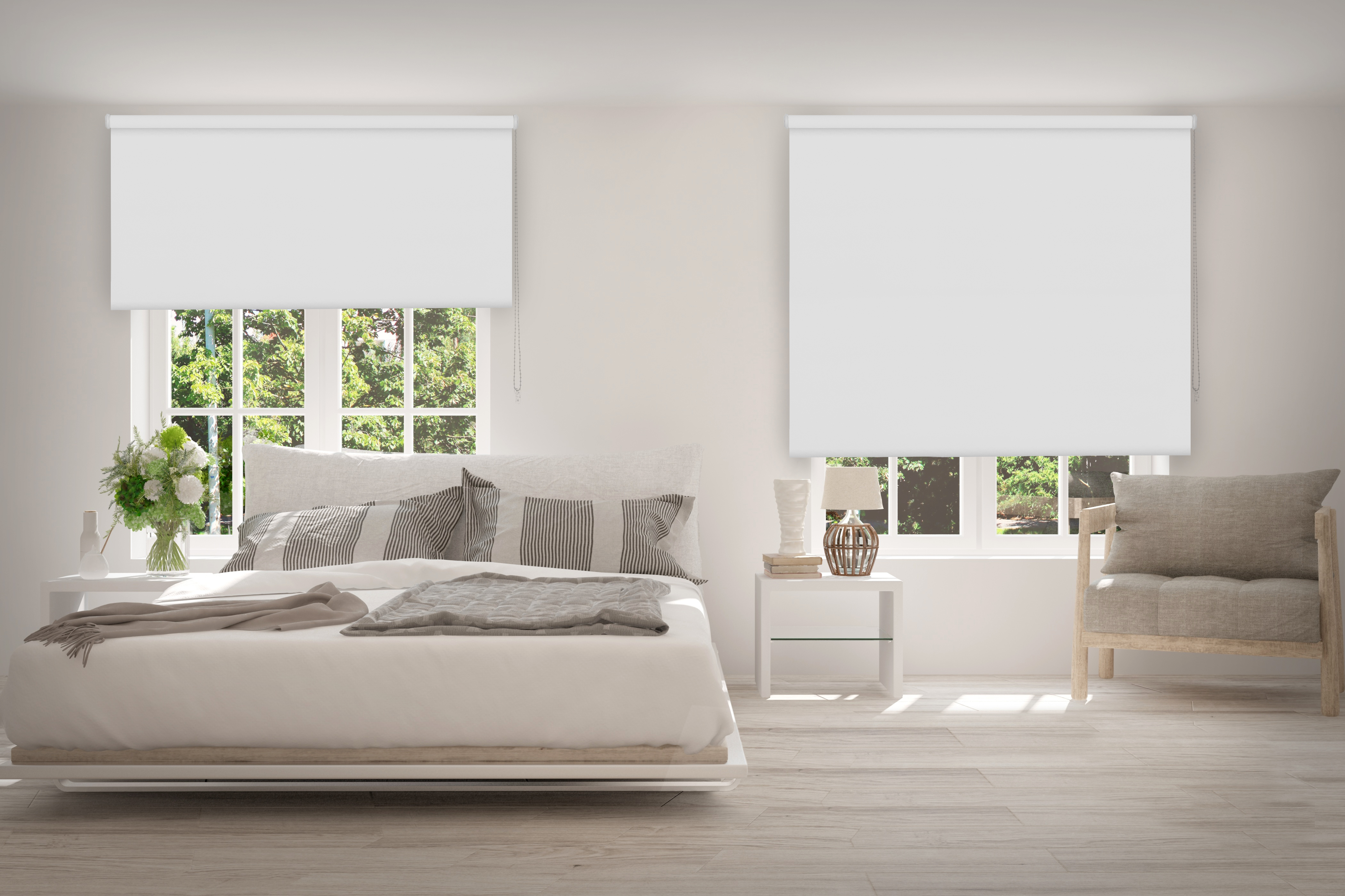 Estor enrollable opaco térmico blanco 200 x 250cm