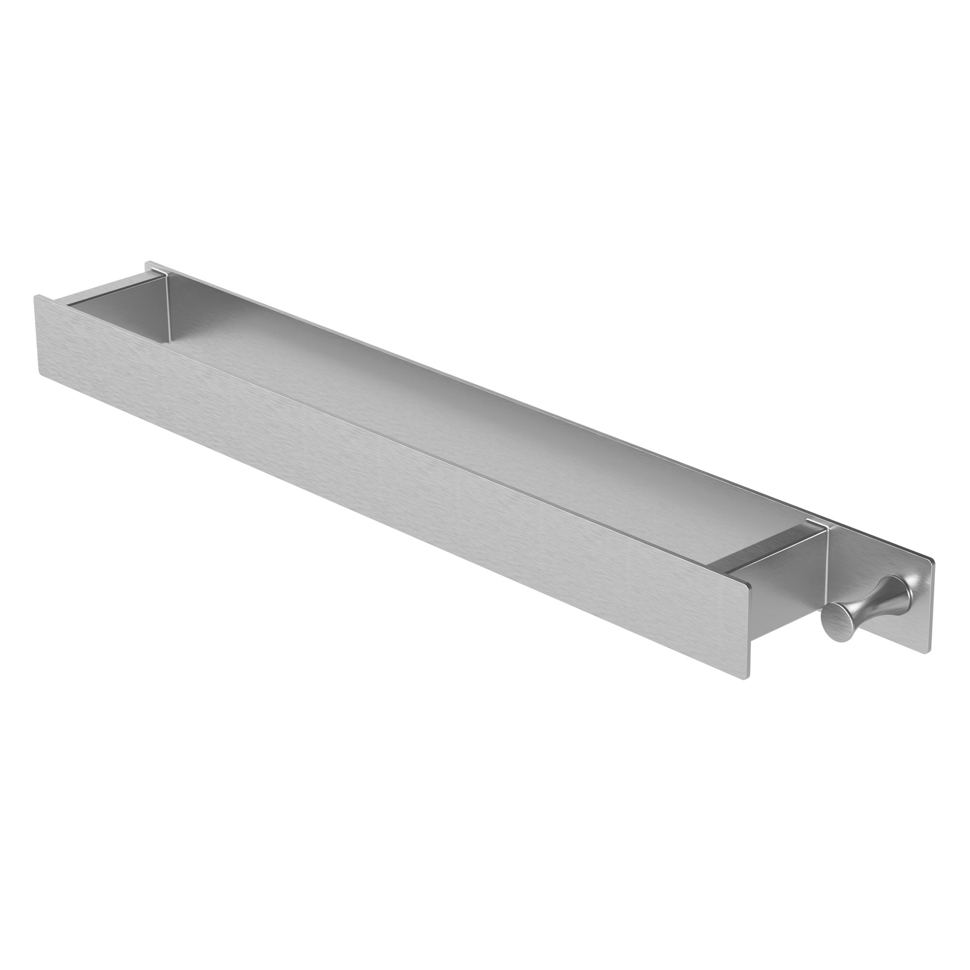 Toallero de pared sin taladrar 42 cm con gancho de acero inoxidable