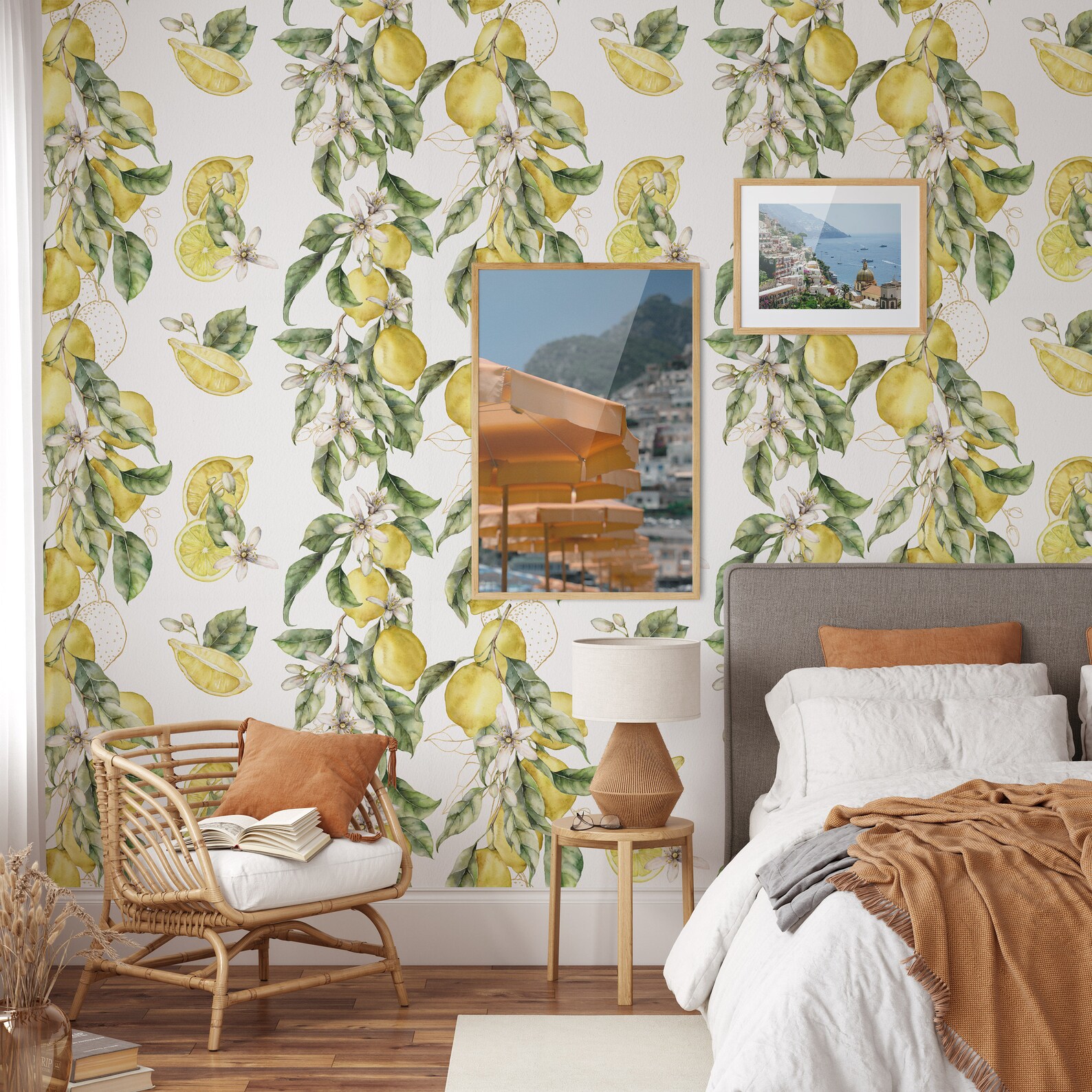Papel pintado limones