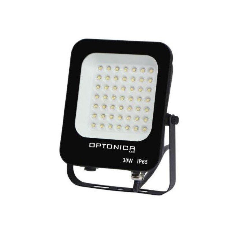 Foco LED de exterior smd 30w ip65 negro - blanco neutro 4000k - 5