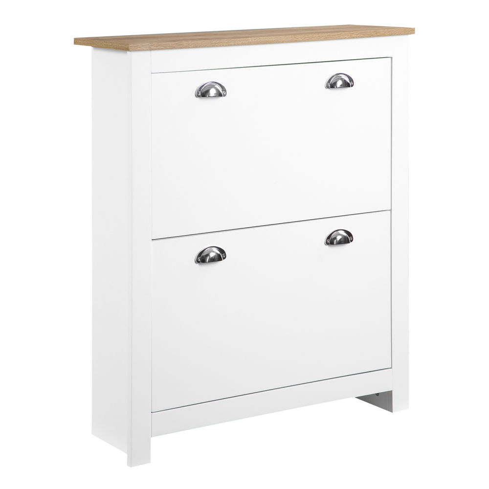 Zapatero 79x23x90.5 cm mdf color blanco Homcom