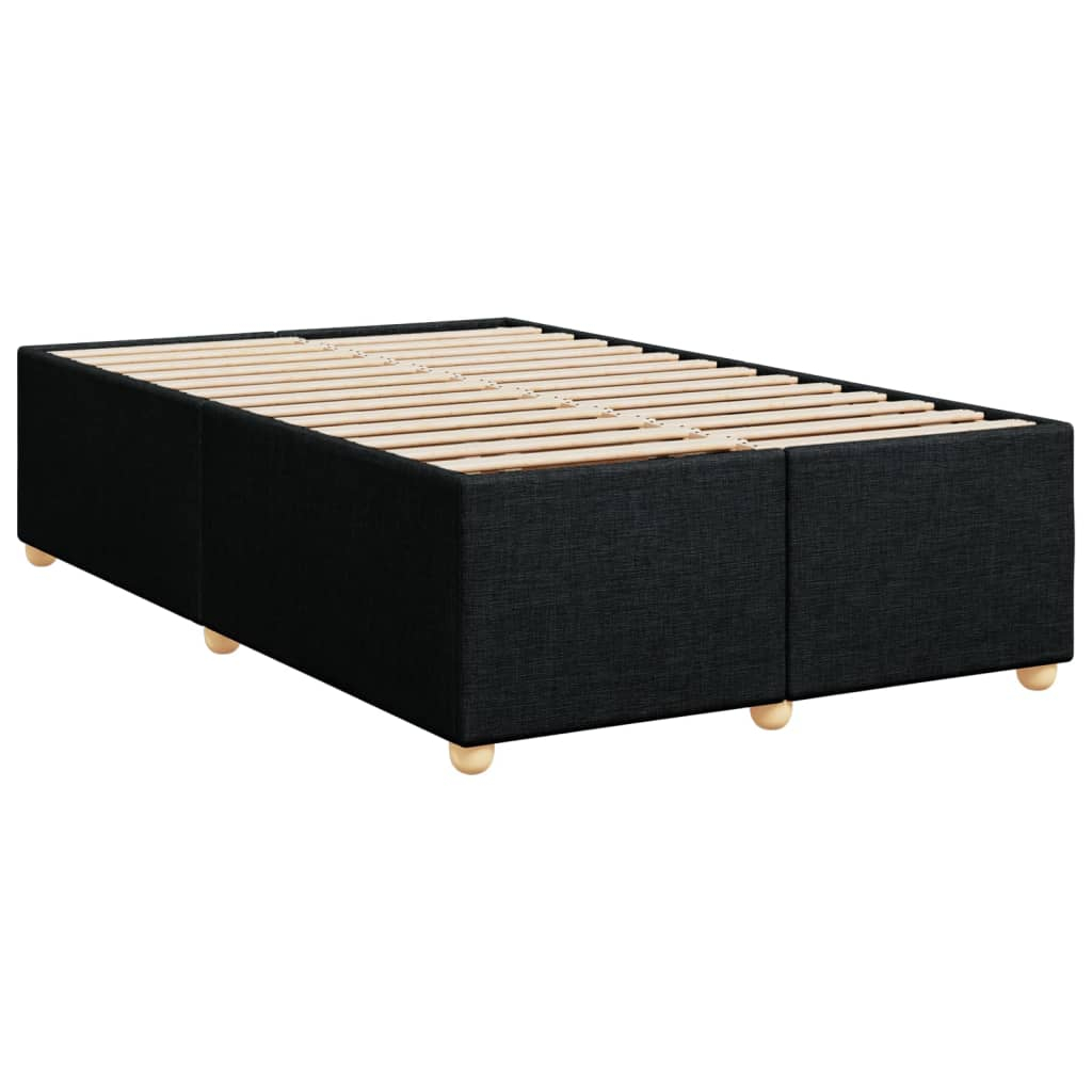 vidaXL estructura de cama sin colchón tela negro 120x200 cm