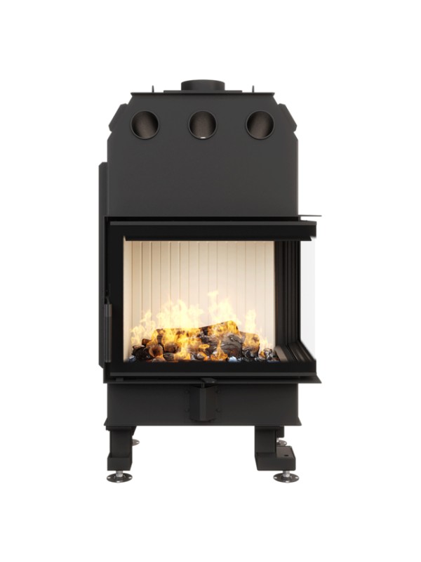 Chimenea de esquina inserto apertura derecha energy 65x50x47 (14,5 kw) eco