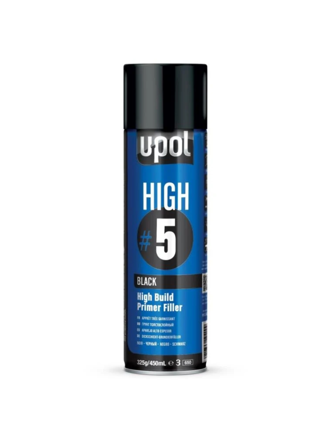 Spray aparejo alto espesor high 5 negro 450 ml