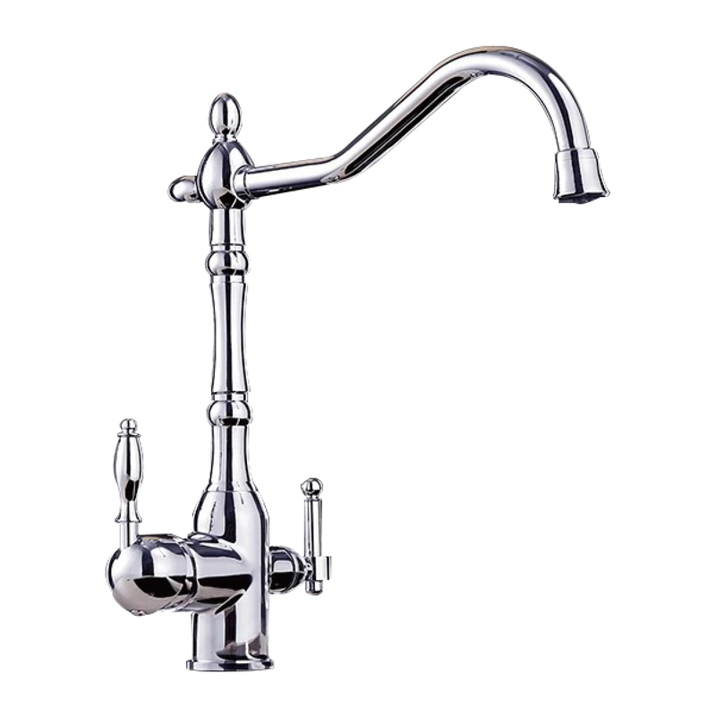 Valaz grifo de cocina osmosis 3 vías diseño vintage cromado