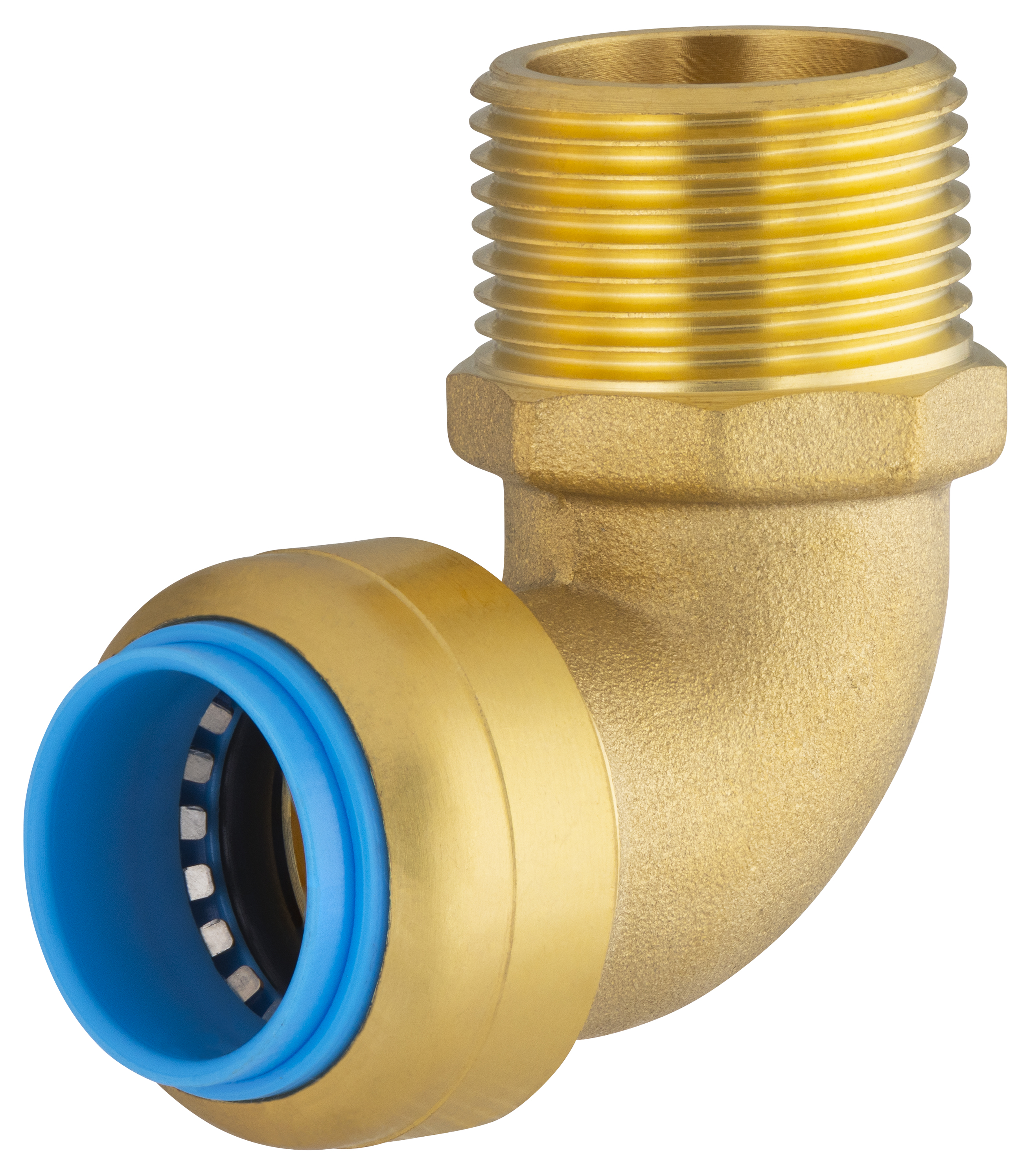 Conector automático universal codo ø20 macho (3/4) tout push