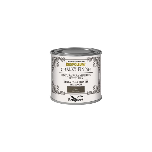 Rust-oleum bruguer chalky finish pintura muebles cacao 125ml