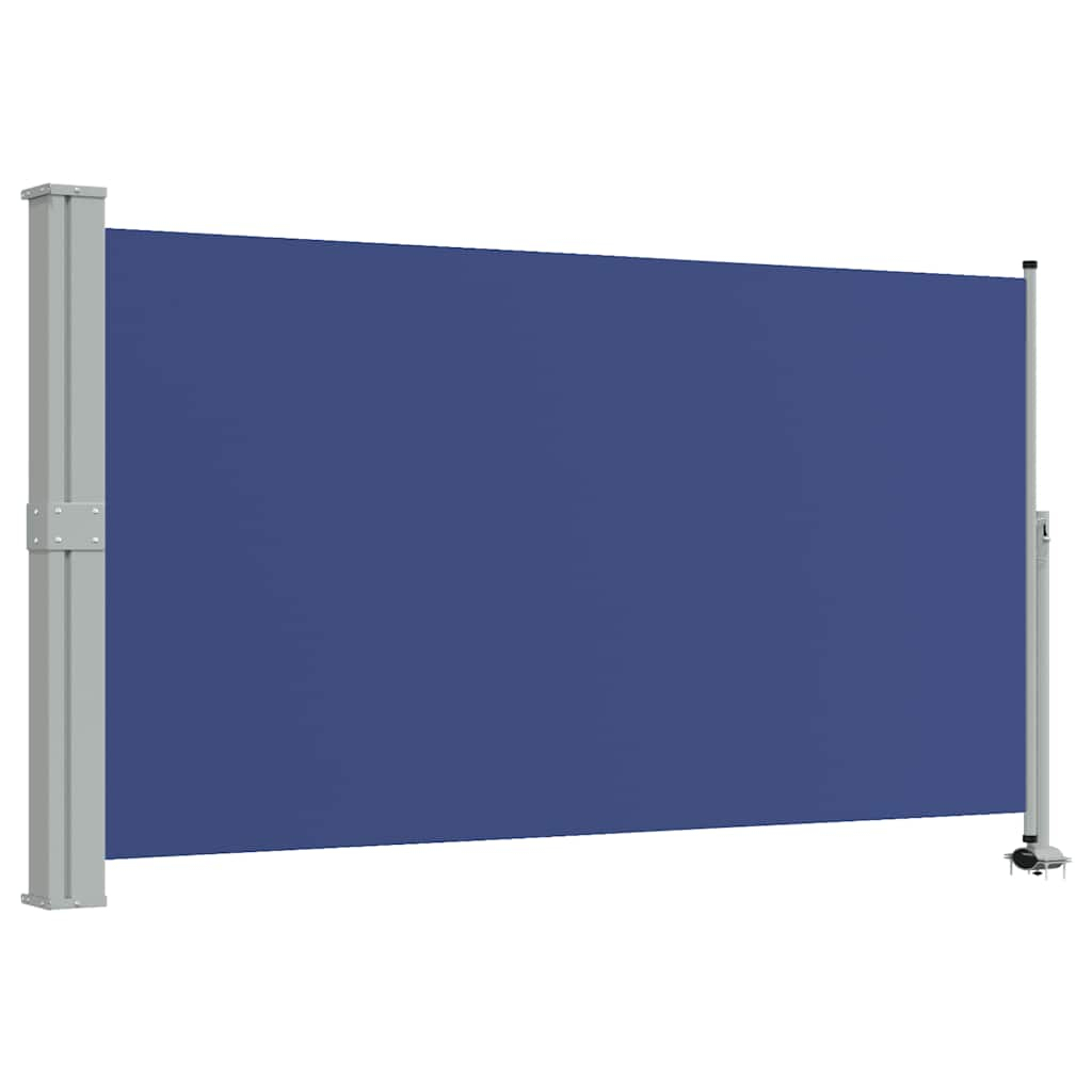 vidaXL toldo lateral retráctil para patio azul 140x300 cm