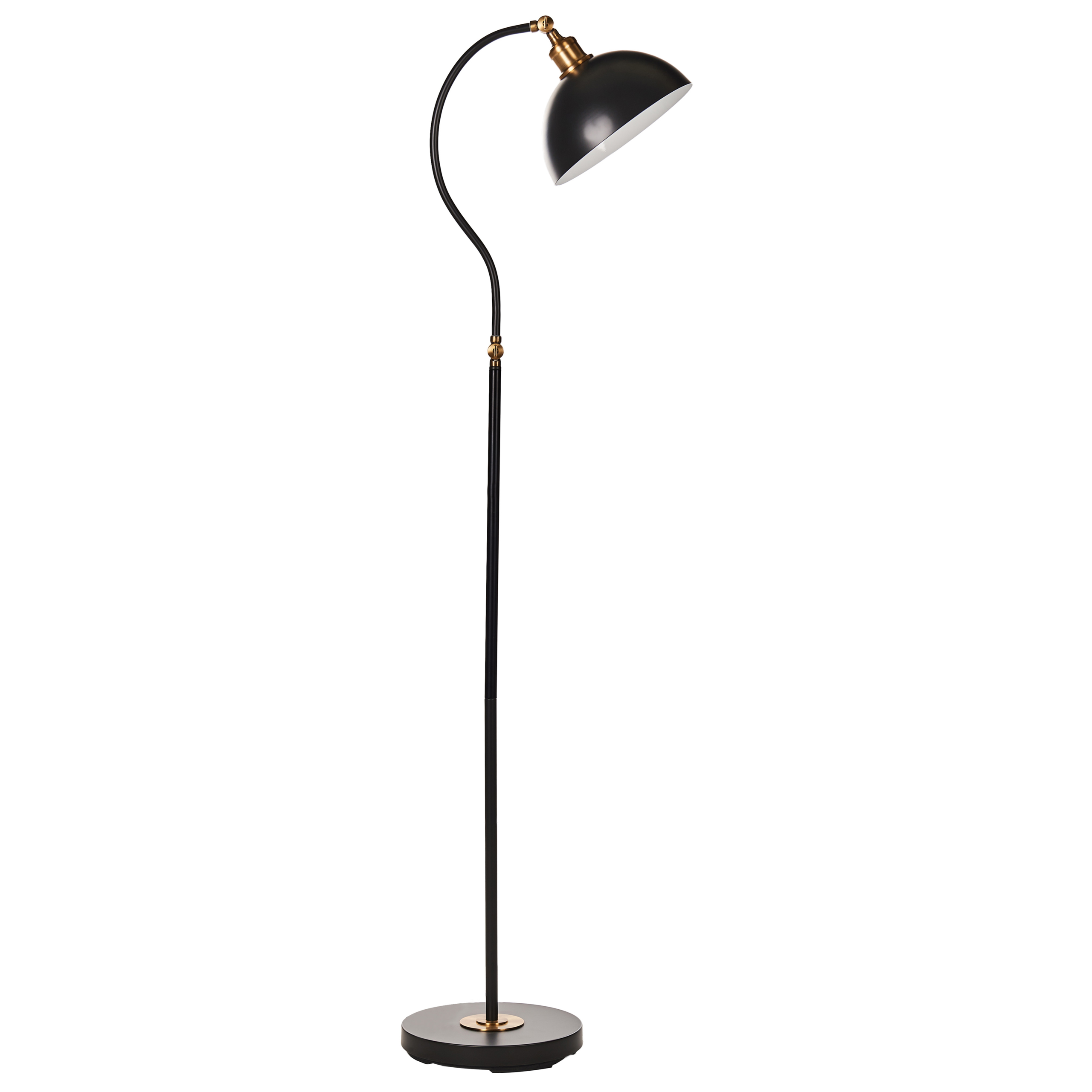 Lámpara de pie lennon ajustable metal negro