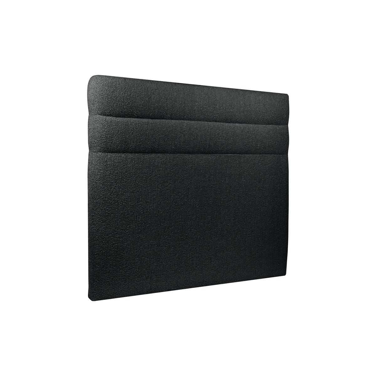 Cabecero 180 cm lines - tejido rizado negra - negro