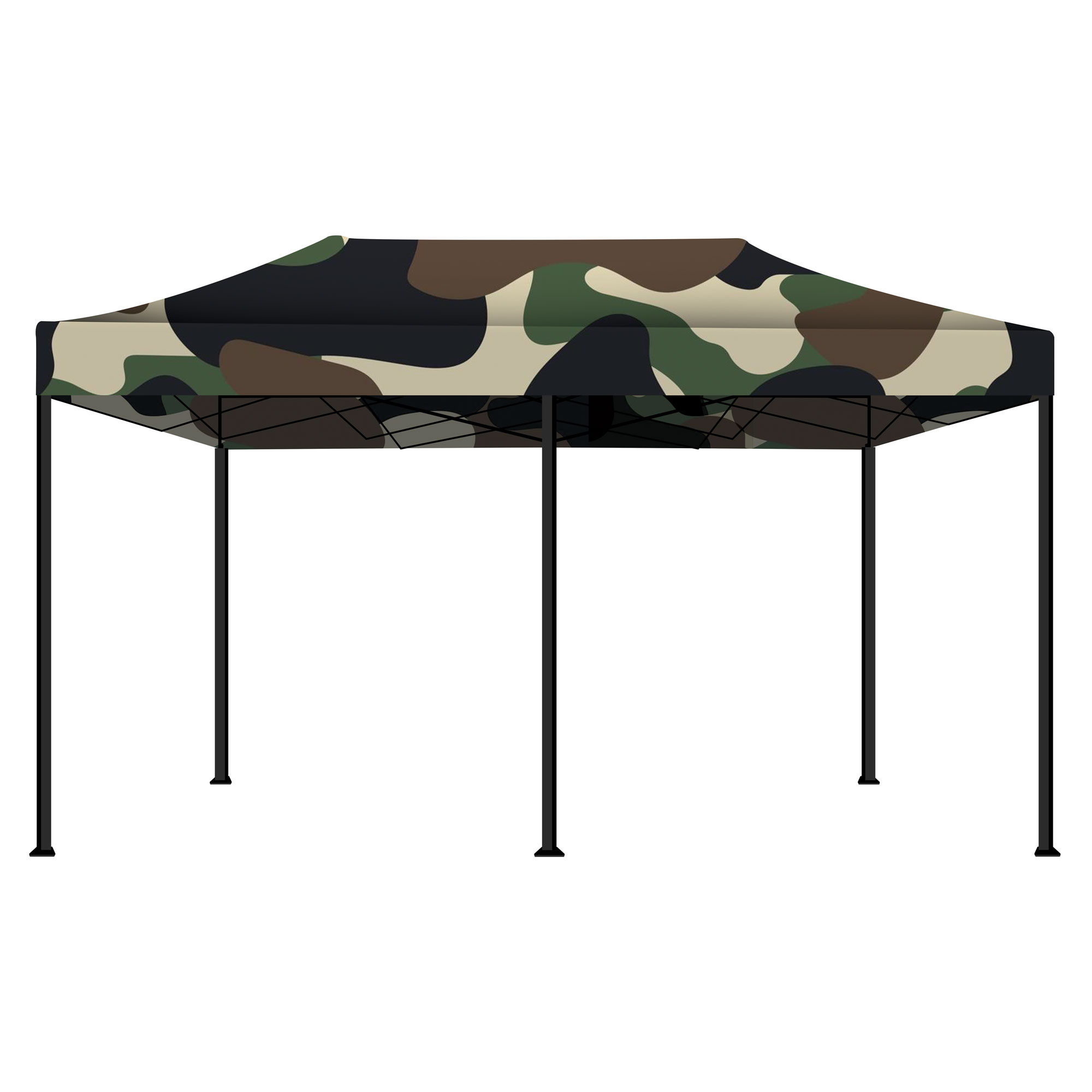 Kebon 3x6 - gazebo de jardín plegable camuflaje