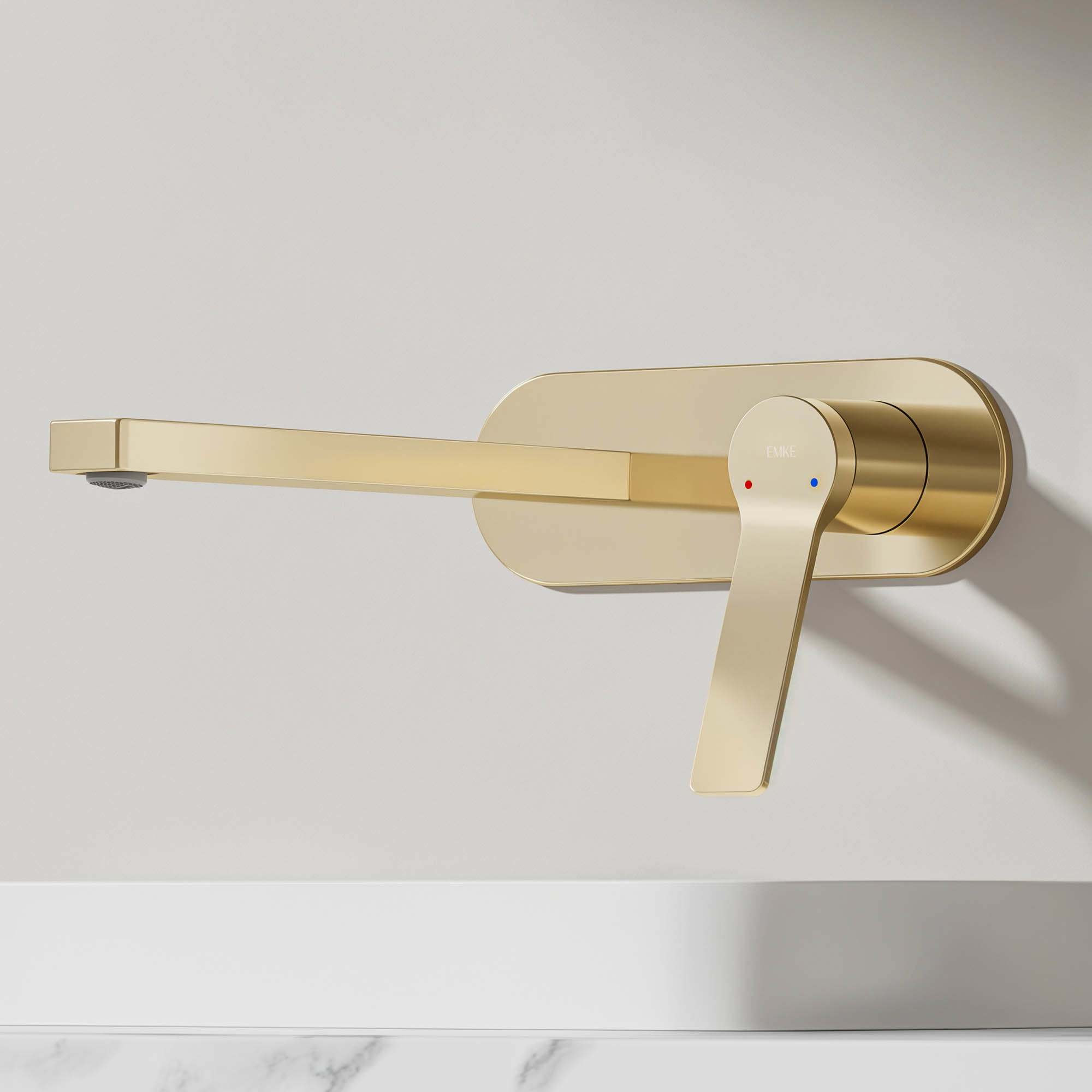 Emke grifo monomando para lavabo oro champán 288 × 210 × 70 mm