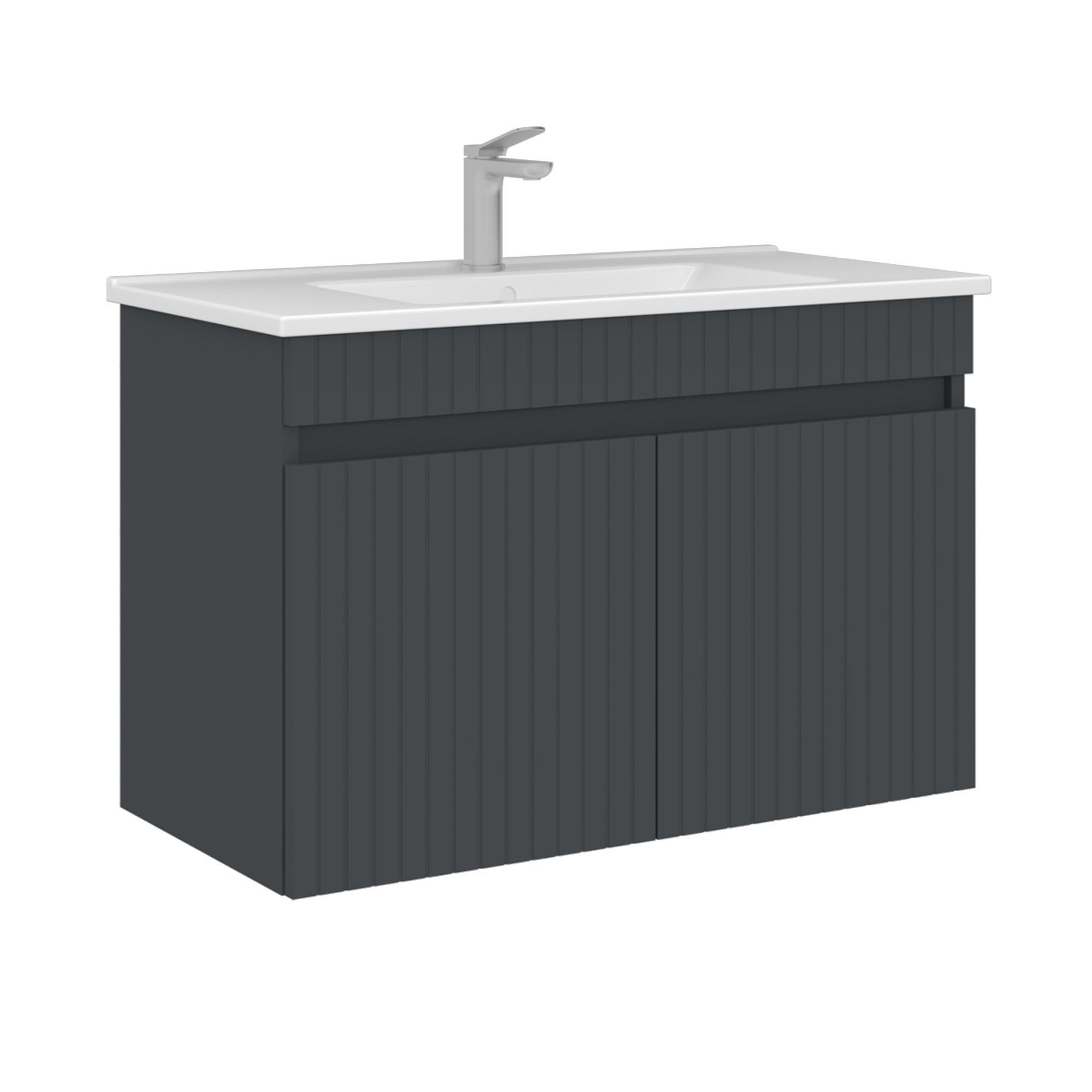 Mueble para lavabo <<tivoli 85>> - 85 x 45 x 57 cm - antracita mate