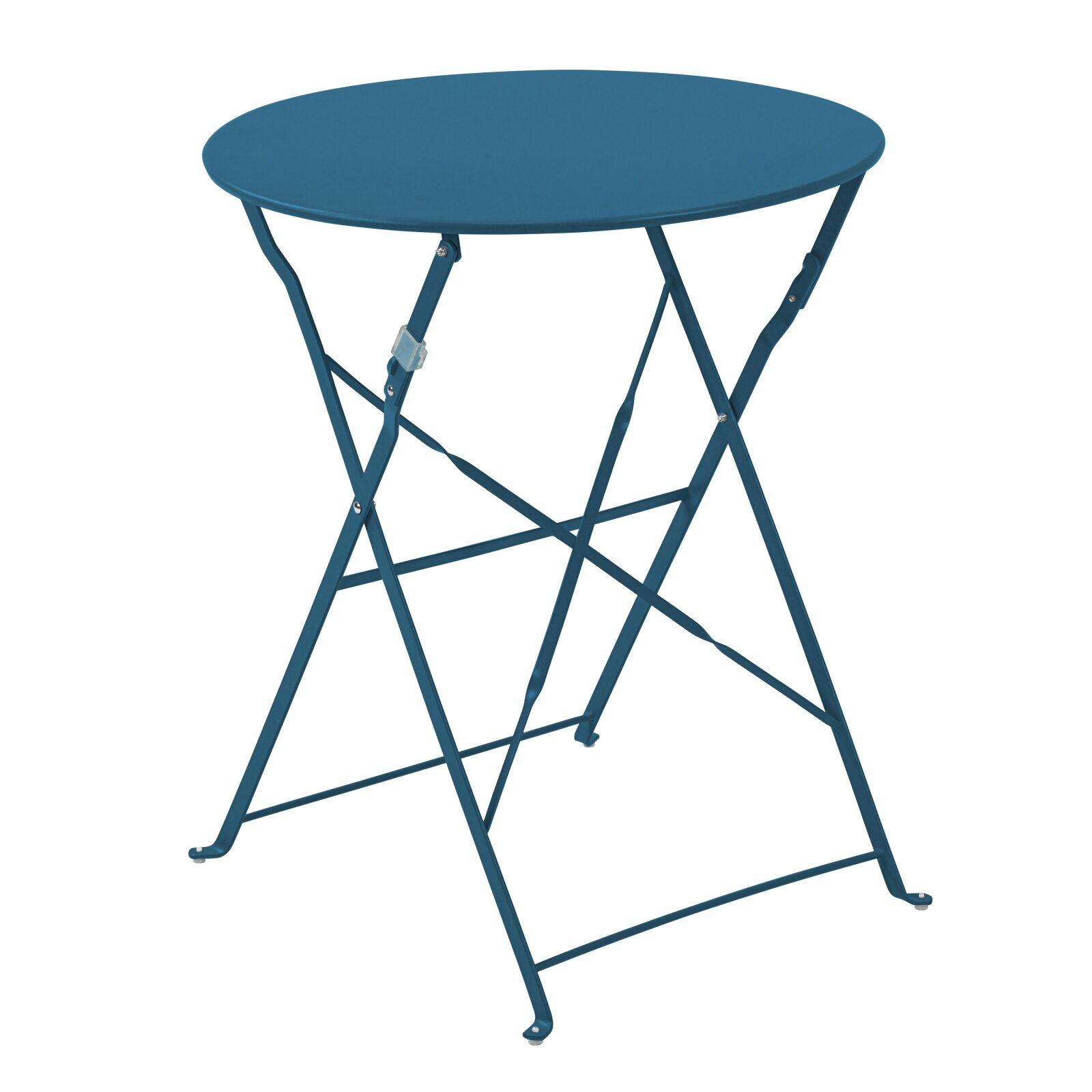 Oviala - mesa de acero plegable azul pacífico