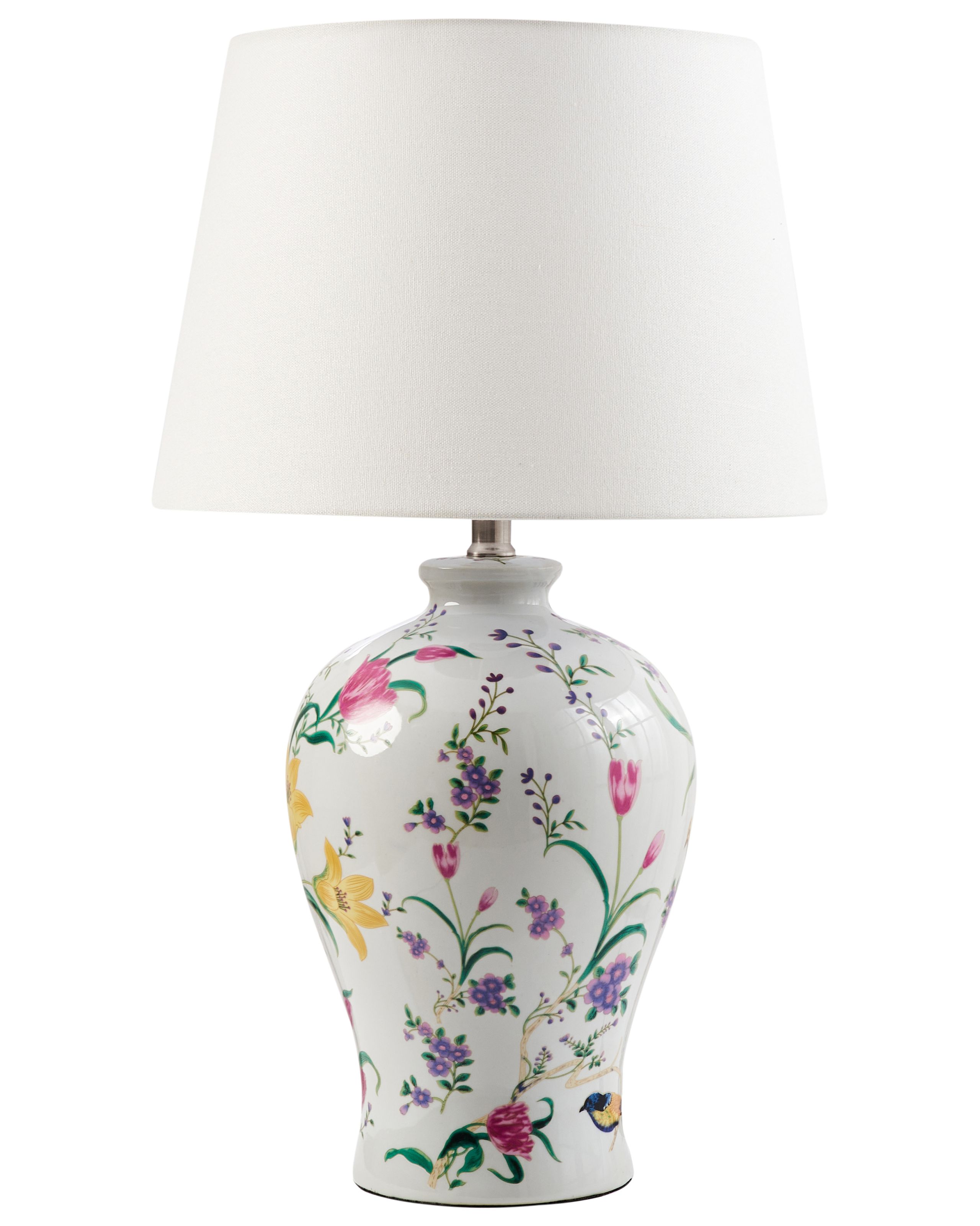 Lámpara de mesa febros porcelana blanco